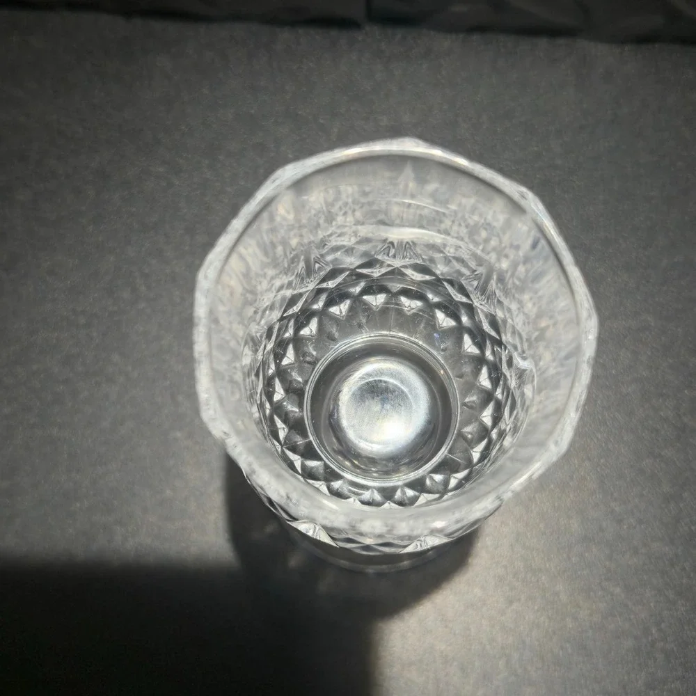 Vintage Crystal Cordial Glass 5' Vertical & Diamond Cut Stemware Replacement‎